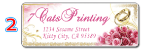 wedding invitation return address labels