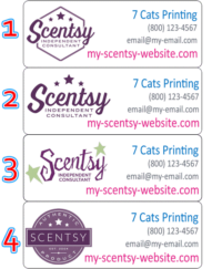 custom printed scentsy labels