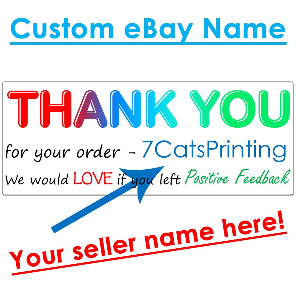 thank you stickers for ebay sellers