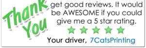 uber eats rating stickers