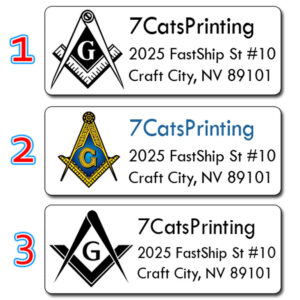 freemason masonic temple labels