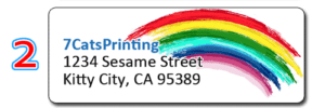 rainbow address labels