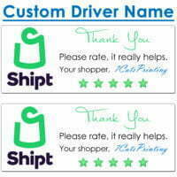 shipt driver thank you stickers