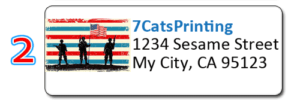 honor veterans address labels