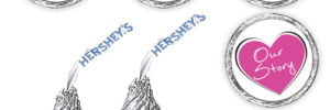 wedding hershey kiss labels